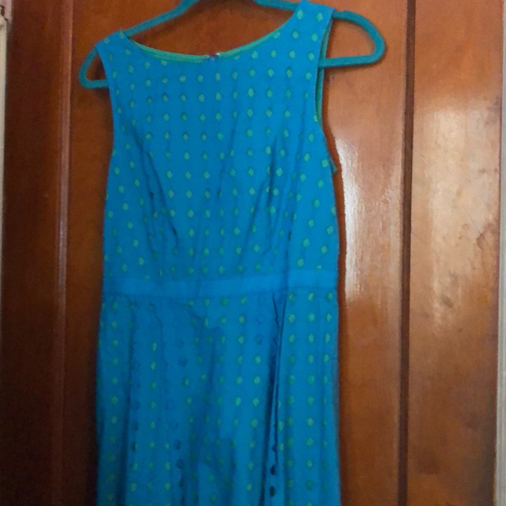 Blue and Green Loft Dress
